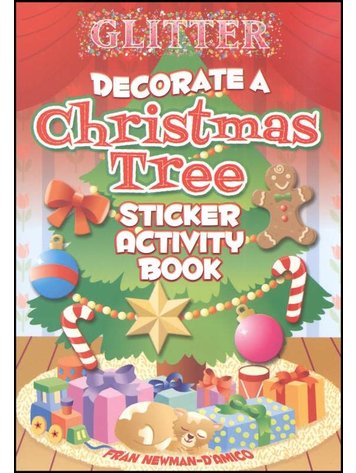 DOVER PUBLICATIONS GLITTER DECORATE A CHRISTMAS TREE STICKERS