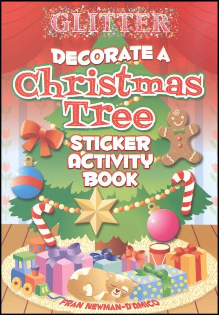 DOVER PUBLICATIONS GLITTER DECORATE A CHRISTMAS TREE STICKERS