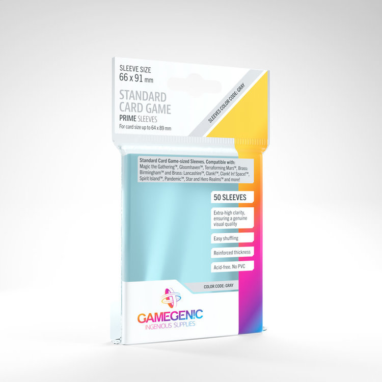 GAMEGENIC GAMEGENIC PRIME SLEEVES - STANDARD - 50 CT