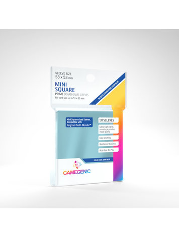 GAMEGENIC GG MINI SQUARE PRIME SLEEVES 50 CT
