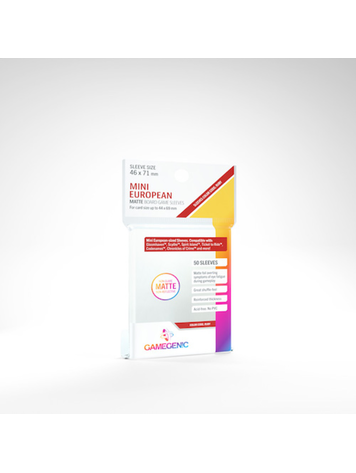 GAMEGENIC GG MINI EUROPEAN MATTE SLEEVES 50 CT