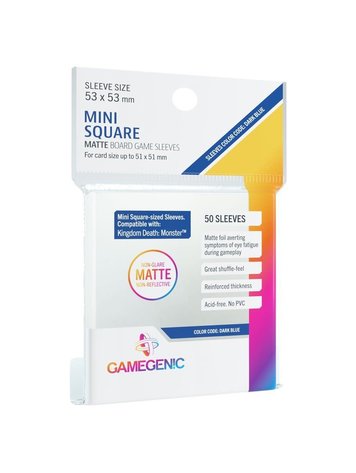 GAMEGENIC GG MINI SQUARE MATTE SLEEVES 50 CT
