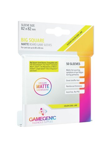 GAMEGENIC GG BIG SQUARE MATTE SLEEVES 50 CT