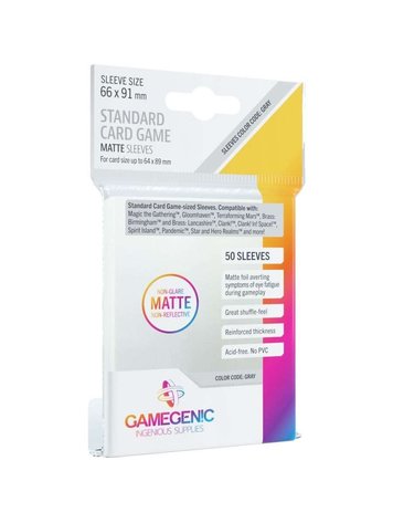 GAMEGENIC GG STANDARD MATTE SLEEVES 50 CT