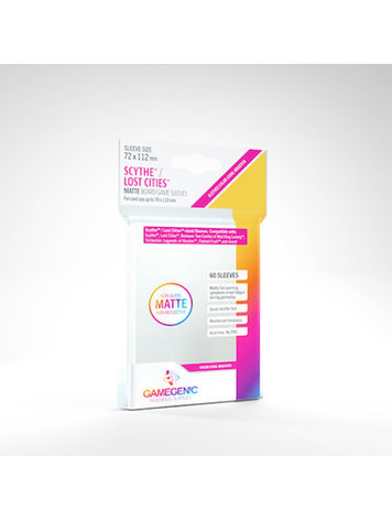 GAMEGENIC GG SCYTHE/LOST CITIES MATTE SLEEVES 60 CT