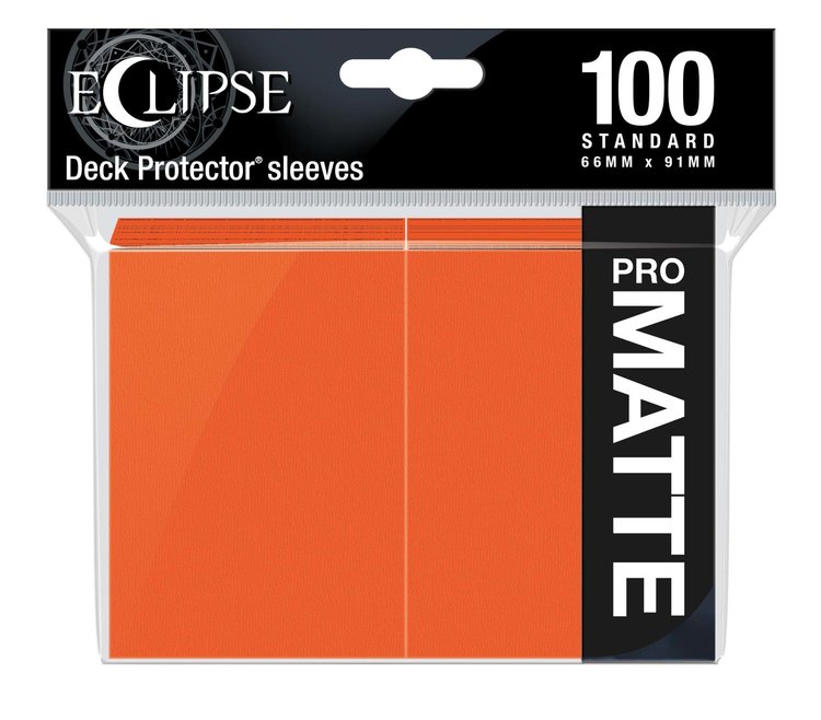 ULTRA PRO ECLIPSE SLEEVES 100 CT MATTE ORANGE