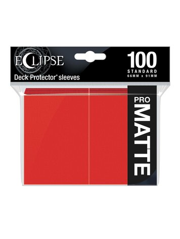 ULTRA PRO ULTRA PRO ECLIPSE SLEEVES 100 CT MATTE RED