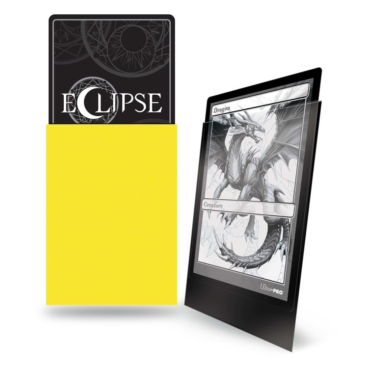 ULTRA PRO ECLIPSE SLEEVES 100 CT MATTE YELLOW