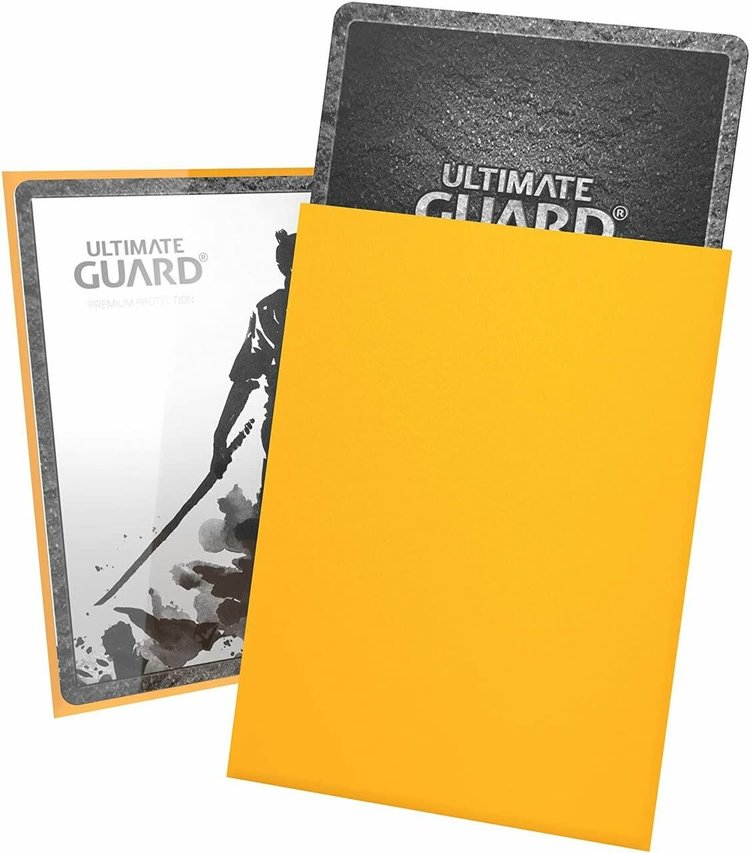 ULTIMATE GUARD KATANA SLEEVES STANDARD SIZE YELLOW 100 CT