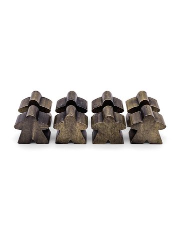 NORSE FOUNDRY 8 PACK OF METAL MEEPLES (ANTIQUE BRONZE METAL)