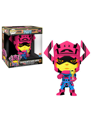 FUNKO POP JUMBO MARVEL GALACTUS W/SURFER PX BLK LT 10IN FIG