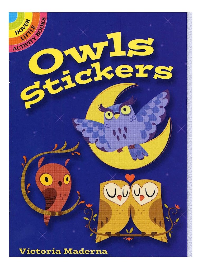 DOVER PUBLICATIONS OWLS STICKERS