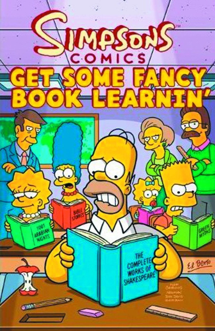 HARPER COLLINS PUBLISHERS SIMPSONS COMICS TP VOL 19 GET SOME FANCY BOOK LEARNIN