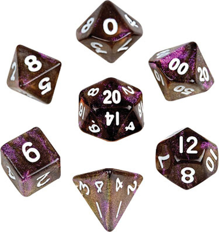 MDG MDG MINI POLYHEDRAL DICE SET: STARDUST SUPERVOLCANO
