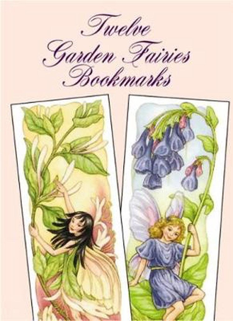 DOVER PUBLICATIONS TWELVE GARDEN FAIRY BOOKMARKS