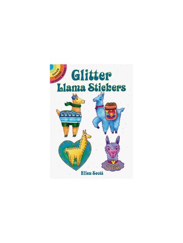 DOVER PUBLICATIONS GLITTER LLAMA STICKERS