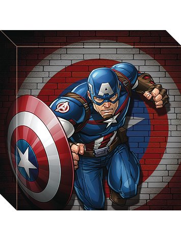 CAPTAIN AMERICA 12IN CANVAS WALL ART