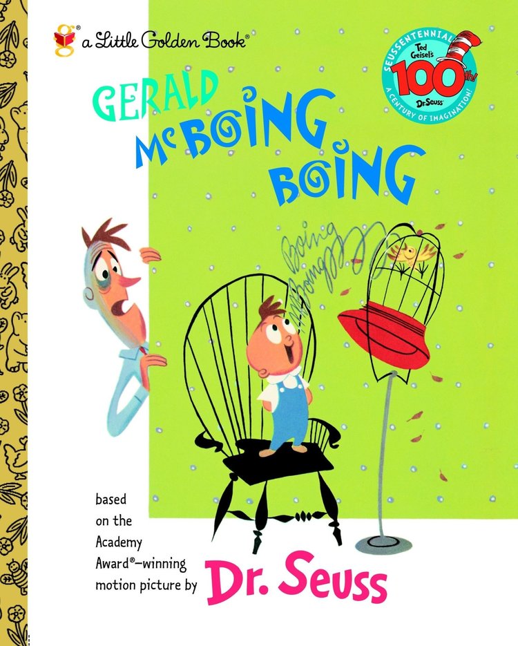 GOLDEN BOOKS GERALD MCBOING BOING LITTLE GOLDEN BOOK