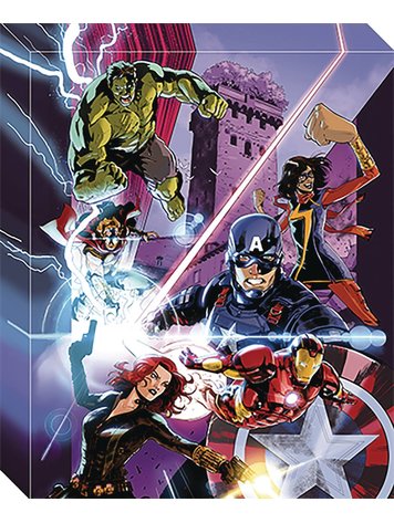AVENGERS STRETCHED CANVAS 16IN WALL ART