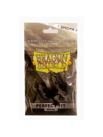 DRAGON SHIELD DRAGON SHIELD PERFECT FIT 100 CT SLEEVES SMOKE