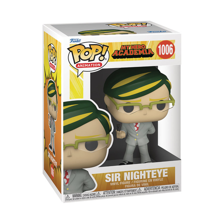FUNKO POP ANIMATION HERO ACADEMIA SIR NIGHTEYE VINYL FIG