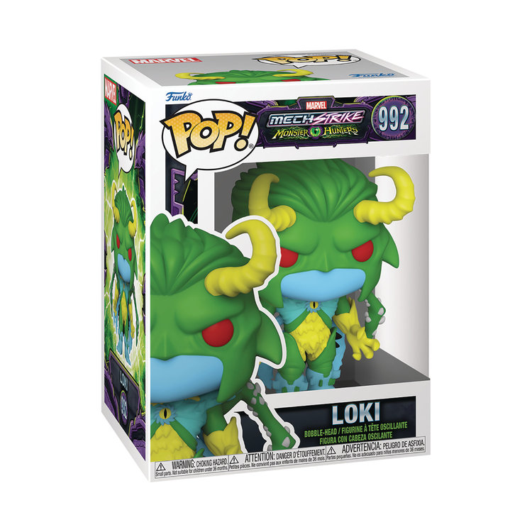 FUNKO POP MARVEL MONSTER HUNTERS LOKI VIN FIG