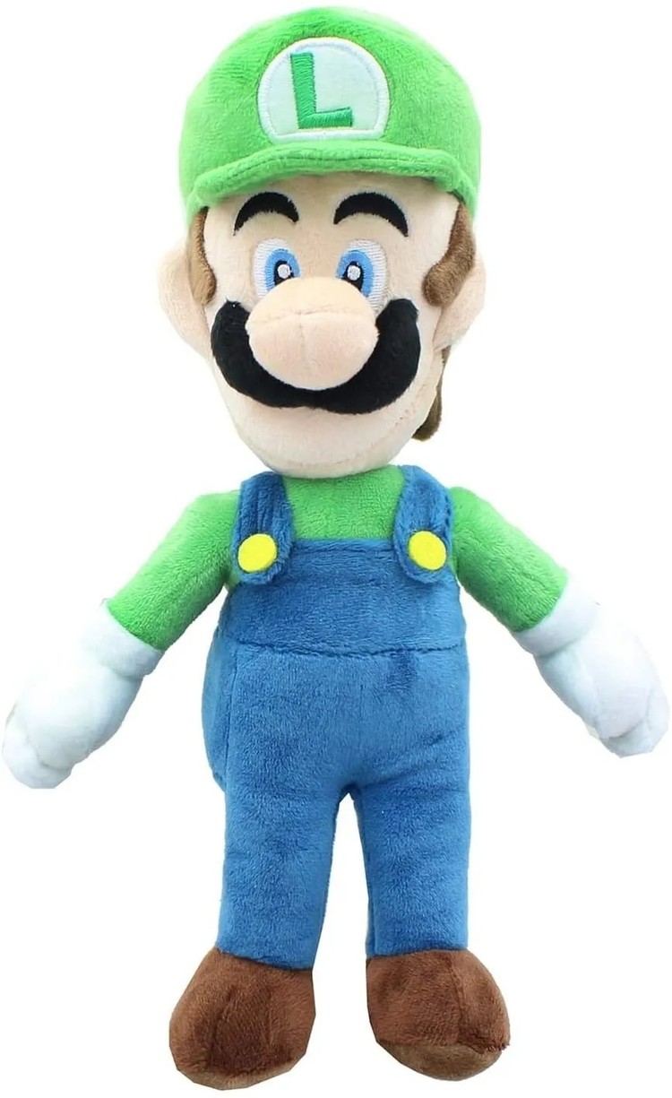 LITTLE BUDDY SUPER MARIO ALL STAR LUIGI 10" PLUSH