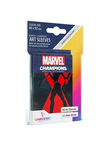 GAMEGENIC MARVEL CHAMPIONS SLEEVES: BLACK WIDOW