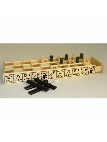 SENET, WOOD STRATEGY GAME 16.25X5X2