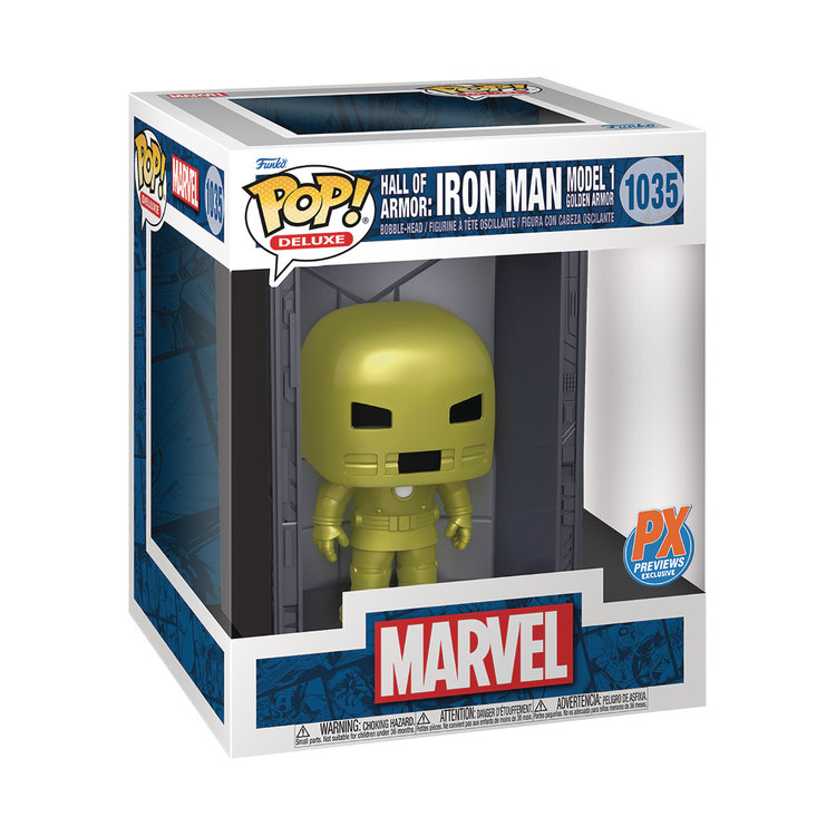 FUNKO POP DELUXE MARVEL HALL OF ARMOR IRON MAN MDL1 PX VIN FIG