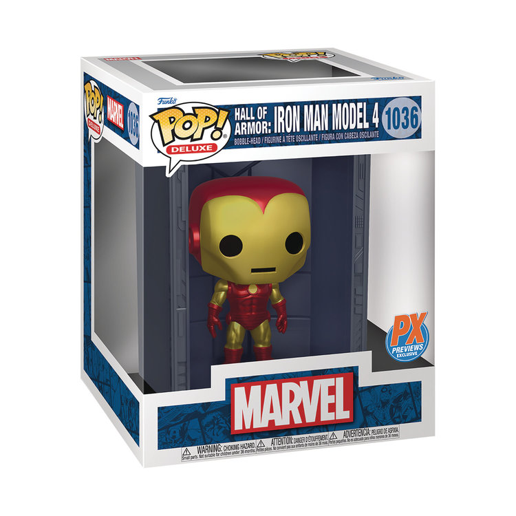 FUNKO POP DELUXE MARVEL HALL OF ARMOR IRON MAN MDL4 PX VIN FIG