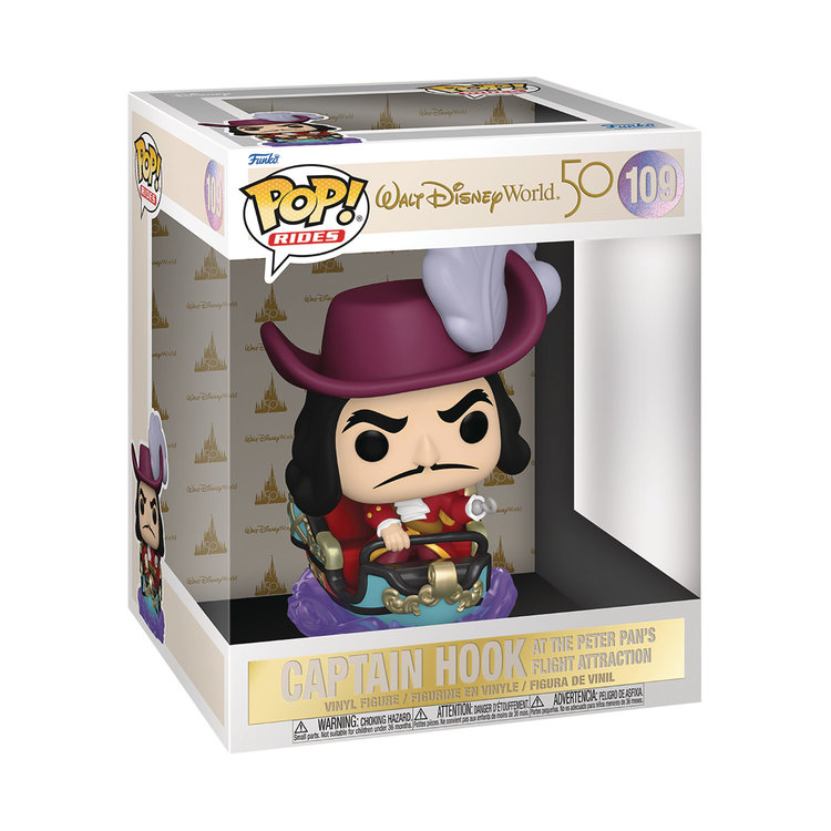 FUNKO POP RIDES WDW50 HOOK ON PETER PAN FLIGHT VIN FIG