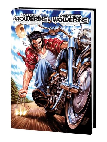 MARVEL COMICS X LIVES OF WOLVERINE/X DEATHS OF WOLVERINE HC BROOKS COVER [DM ONLY]