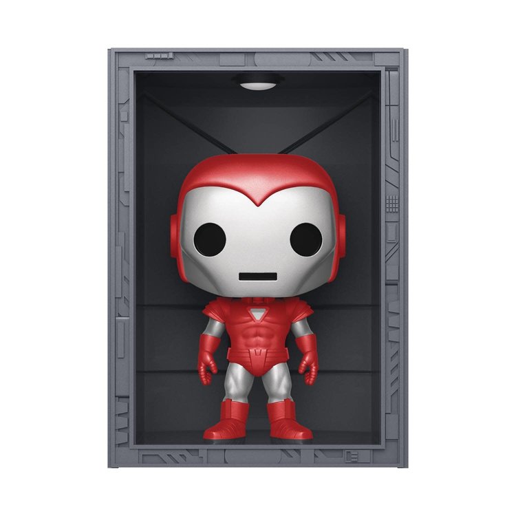 FUNKO POP DELUXE MARVEL HALL OF ARMOR SILVER CENTURION PX VIN FIG