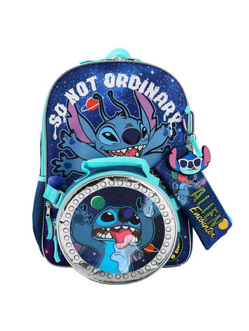 BIOWORLD DISNEY STITCH 5 PC BACKPACK SET