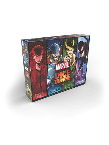 MARVEL DICE THRONE CORE BOX (SCARLET WITCH, THOR, LOKI, AND SPIDER-MAN)