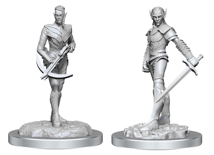 D&D NOLZUR'S MARVELOUS W18 DROW FIGHTERS UNPAINTED MINI