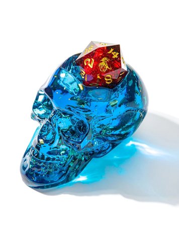 HYMGHO HYMGHO D20 SKULL HOLDER - BLUE