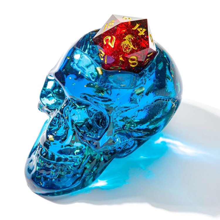 HYMGHO HYMGHO D20 SKULL HOLDER - BLUE