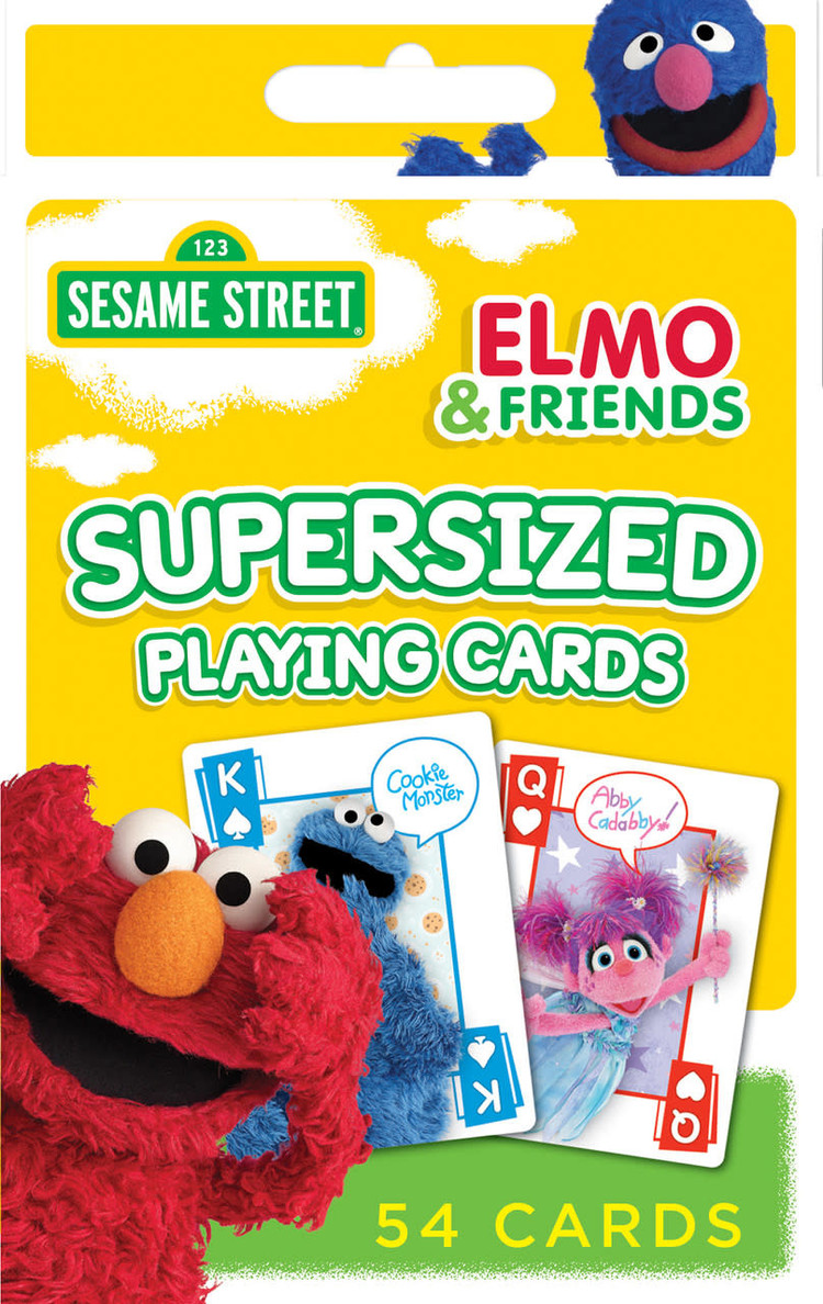 MASTERPIECES PUZZLE COMPANY SESAME STREET SUPERSIZED PLAYING CARDS
