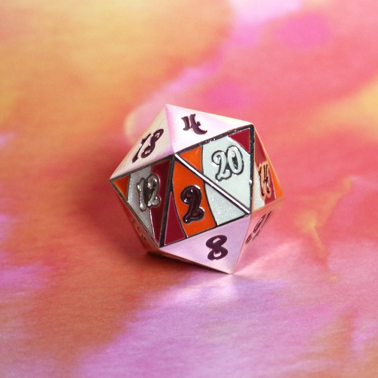 DIE HARD DICE DIE HARD HORIZON DIRE D20 - LESBIAN PRIDE