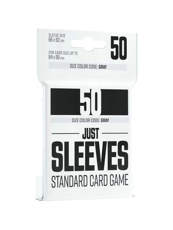 GAMEGENIC JUST SLEEVES STANDARD CARD GAME BLACK 50CT