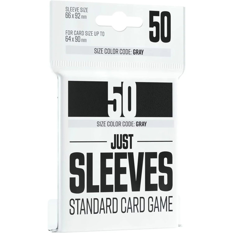 GAMEGENIC JUST SLEEVES STANDARD CARD GAME BLACK 50CT