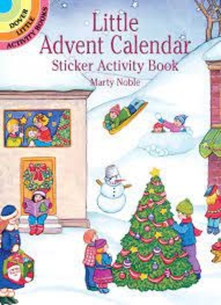 DOVER PUBLICATIONS LITTLE ADVENT CALENDAR STICKER ACTIVITY BOOK