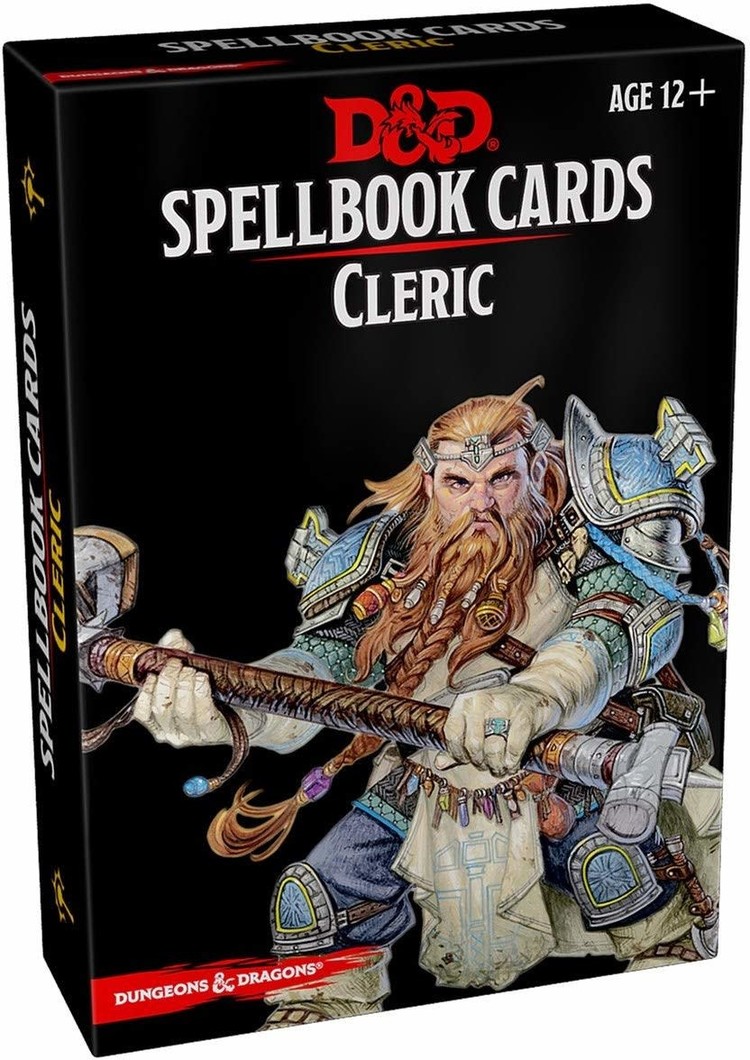 WIZARDS OF THE COAST D&D SPELLBOOK CARDS CLERIC