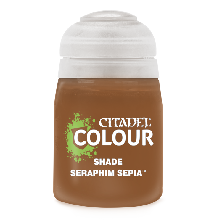 GAMES WORKSHOP CITADEL PAINT SHADE SERAPHIM SEPIA (18ML)
