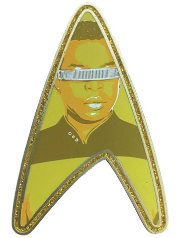 ZEN MONKEY STUDIOS STAR TREK NEXT GENERATION LA FORGE DELTA PIN