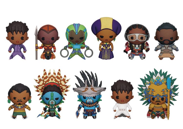 MONOGRAM PRODUCTS BLACK PANTHER 2 3D FOAM BAG CLIP BMB