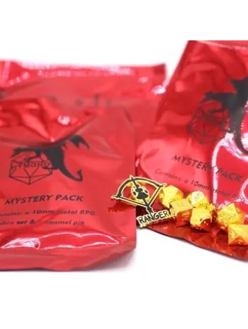 HYMGHO HYMGHO MYSTERY PACK 10MM DICE SET AND ENAMEL PIN