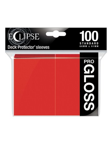ULTRA PRO ULTRA PRO ECLIPSE SLEEVES 100 CT GLOSS: APPLE RED